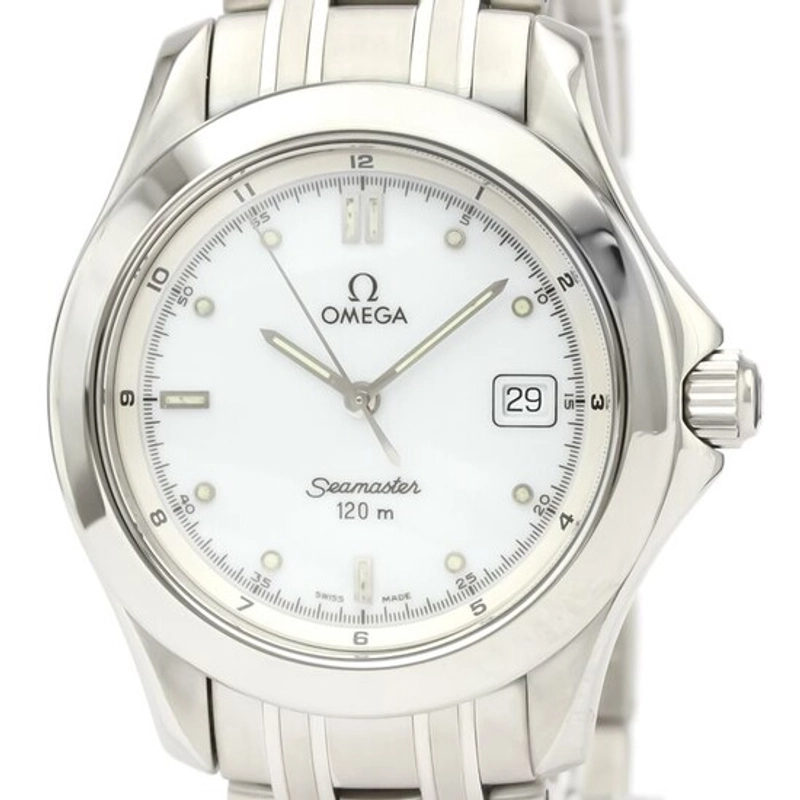 Omega Sea-Master White Stick Dial on Bracelet Ref. 2511.20 Card 1995