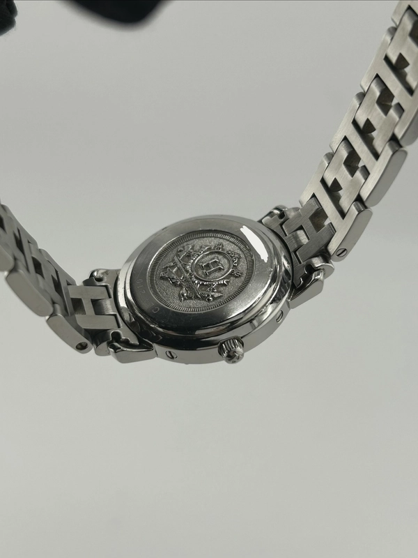 Hermes Clipper Blue Arabic Numerals Dial on Stainless Steel Bracelet Ref. CL4.210 view 7