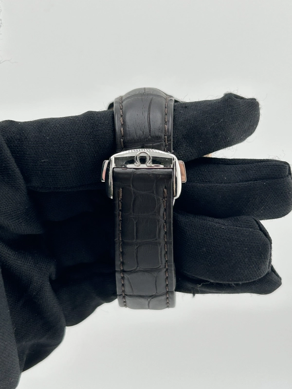 Omega Speedmaster Co-Axial Chronograph Cappuccino Dial on Leather Strap Ref. 324.28.38.50.02.002 Complete 2018 view 4