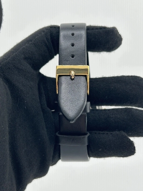 Rolex Datejust 36 Champagne Stick Dial on Generic Black Leather Band Ref. 16233 1996 view 4
