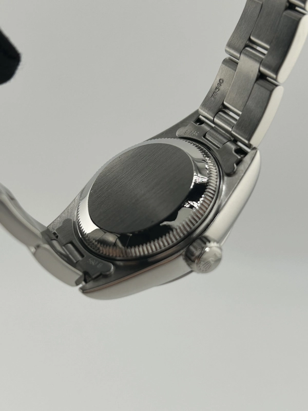 Rolex Date Lady Black Dial on Oyster Steel Bracelet Ref. 69160 Papers 1997 view 7