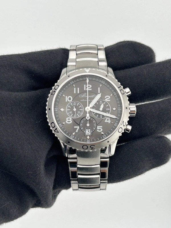 Breguet Type XXI Grey Dial on Stainless Steel Ref. 3810