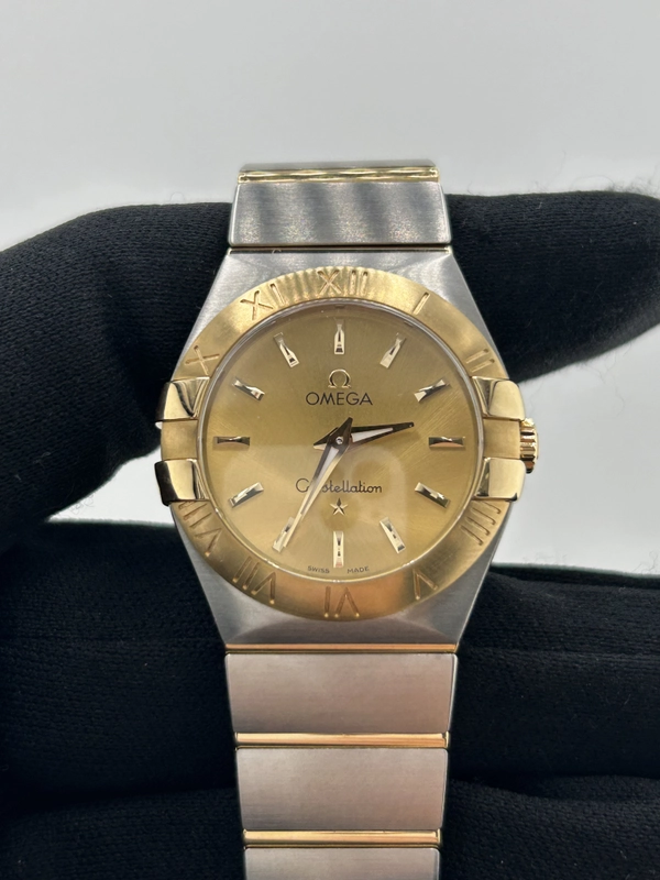 Omega Constellation Gold Dial on Yellow Gold And Stainless Steel Bracelet Ref. 123.20.27.60.08.001 view 3
