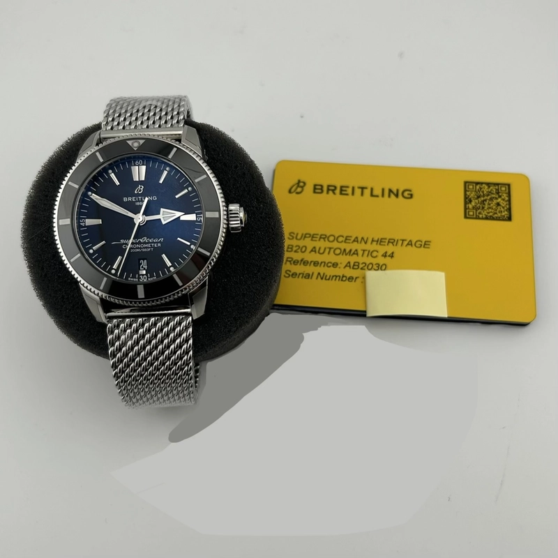 Breitling Superocean H√©ritage II B20 Automatic Black Dial on Stainless Steel Bracelet Ref. AB2030121B1A1 Complete 2026 view 7