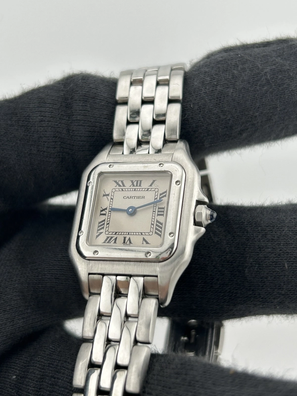 Cartier Panthere White Roman Numerals Dial on Stainless Steel Ref. W25033P5 view 3