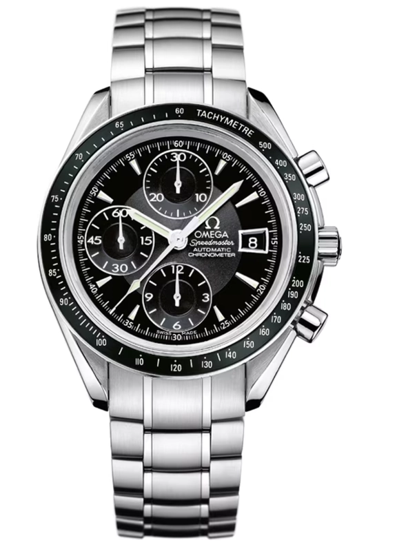 Omega Speedmaster Date Black Dial on Stainless Steel Ref. 3210.51