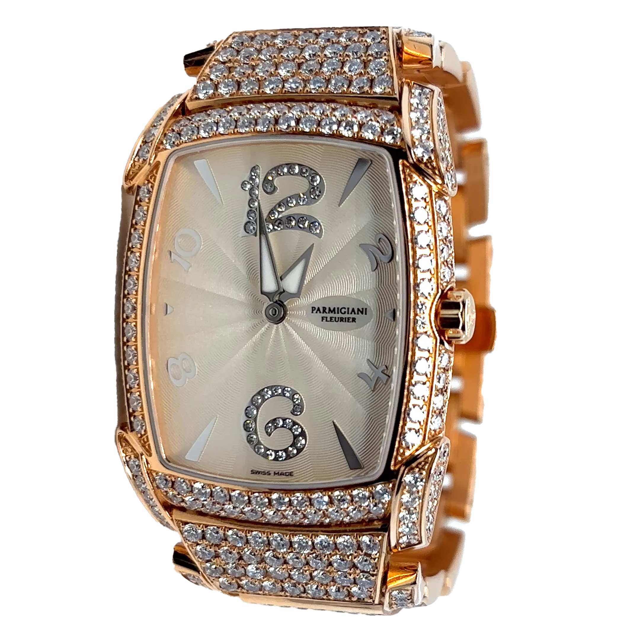 Parmigiani Fleurier Parmigiani Fleurier Parmigiani Kalpa Donna rose gold with Aftermarket Diamond Set PFC160-1020701-B10002