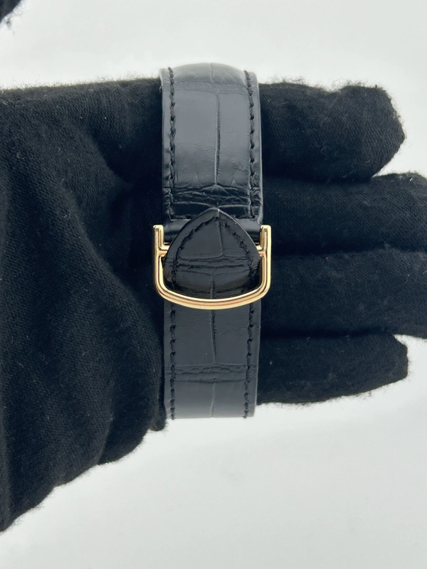 Cartier Pasha de Cartier Silver Dial on Black Leather Strap Ref. WJ120351 view 4