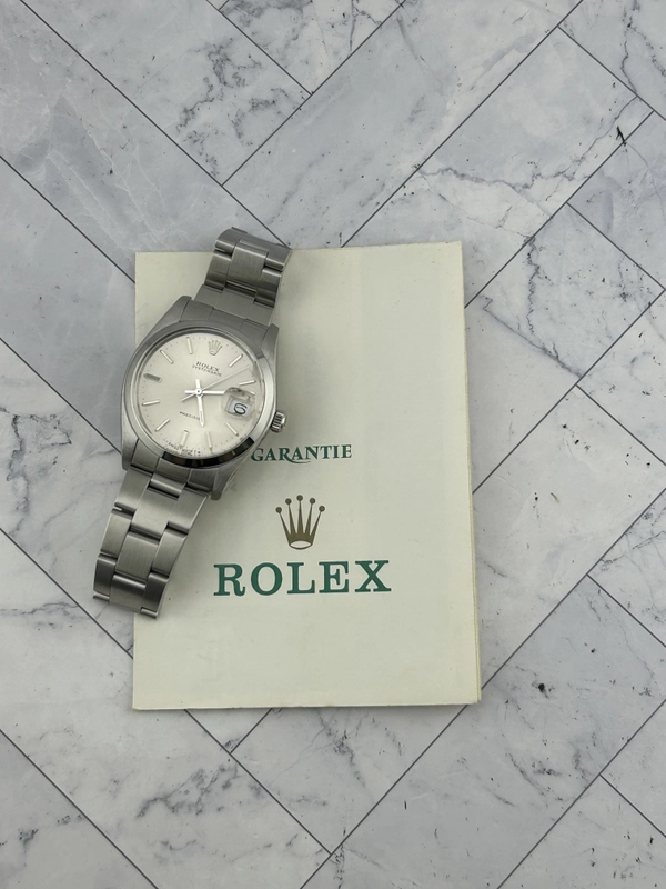 Rolex Oysterdate Precision Silver Stick Dial on Oyster Bracelet Ref. 6694 Papers 1989 view 7