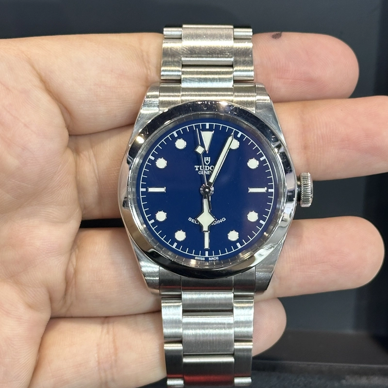 Tudor Black Bay Blue Dial on Stainless Steel Bracelet Ref. M79540-0004 with Box view 3