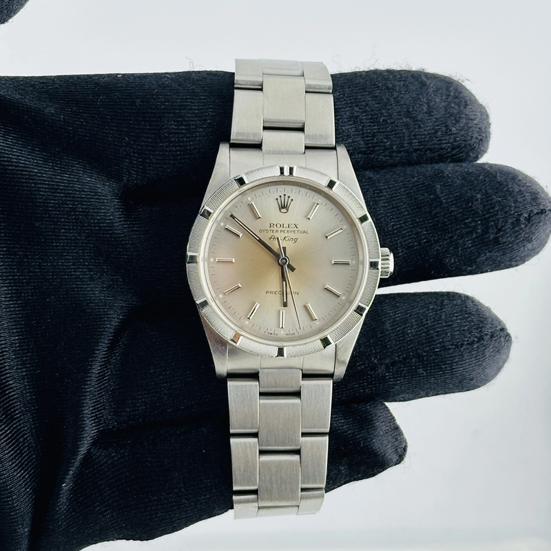 Rolex Air-King Silver Dial on Oyster Ref. 14010 1991 view 2