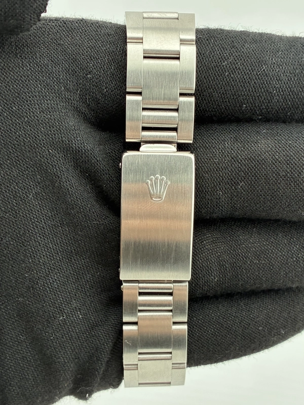 Rolex Oyster Perpetual Blue Dial on Oyster Bracelet Ref. 77080 Papers 1999 view 4