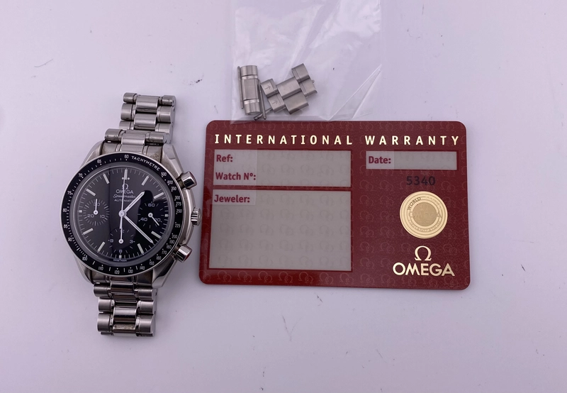 Omega Speedmaster Black Dial on Stainless Steel Ref. 3539.5 Card Open Date view 7