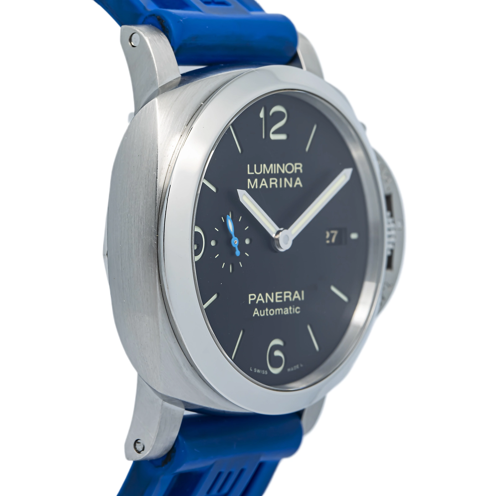 Panerai Luminor Marina PAM01312 Papers Strap Stainless Steel Black Arabic 44mm — image 4